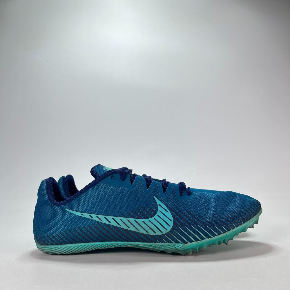 Nike Zoom Rival M 9 Turquoise Blue Track Field Spikes AH1020-300 Men's Size 9